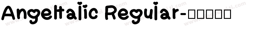 AngeItalic Regular字体转换